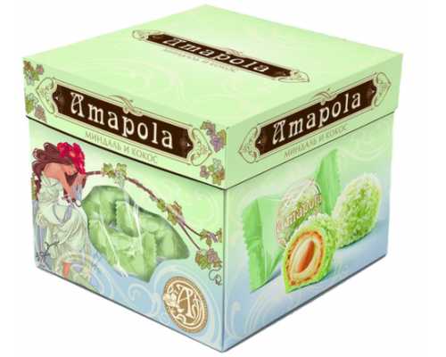 Конфеты AMAPOLA Миндаль и Кокос, 100 г