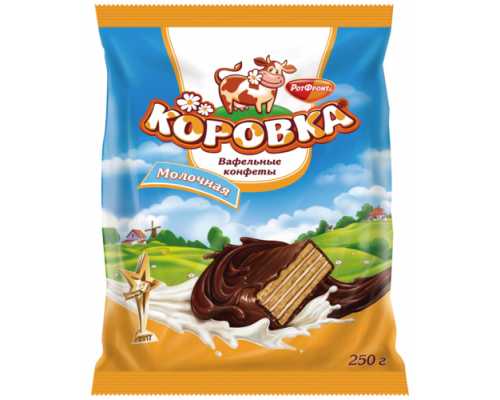 Конфеты шоколадные РОТ ФРОНТ Коровка, молочная, 250 г