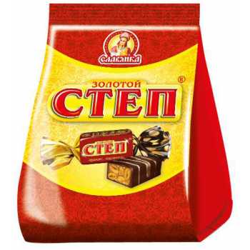 Конфеты шоколадные СЛАВЯНКА Степ золотой, с орехом, 192 г