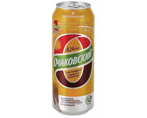 Квас ОЧАКОВСКИЙ 0,5 л, жестяная банка