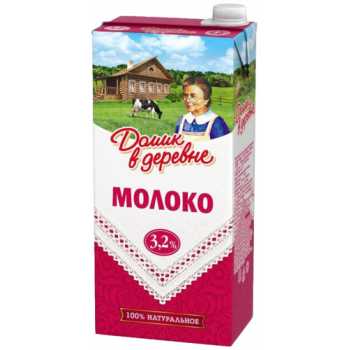 Молоко ДОМИК В ДЕРЕВНЕ 3,2%, 0,95 л