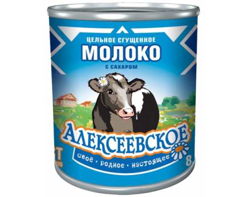 Молоко сгущенное АЛЕКСЕЕВСКОЕ 380 г