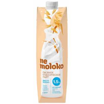 Напиток ультрапастеризованный овсяный NEMOLOKO с кальцием и витаминами, 1,5 %, 1 л
