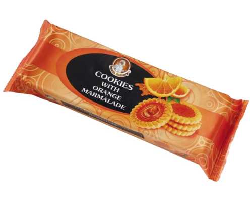 Печенье БИСКОТТИ Cookies With, с апельсиновым мармеладом, 100 г