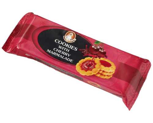 Печенье БИСКОТТИ Cookies With, с вишневым мармеладом, 100 г