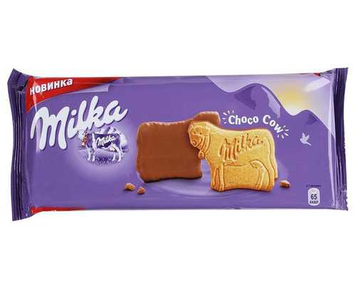 Печенье MILKA покрытое молочным шоколадом, 200 г