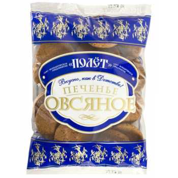 Печенье овсяное ПОЛЕТ классический, 300 г