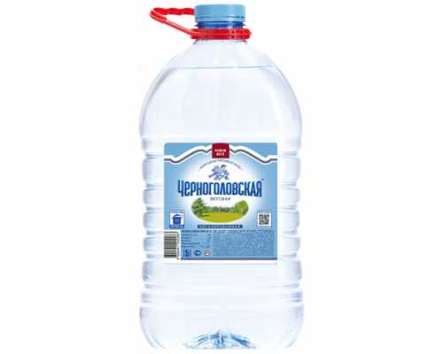 Питьевая минеральная вода ЧЕРНОГОЛОВСКАЯ негазированная, 5 л, ПЭТ