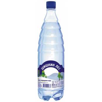 Питьевая минеральная вода  ШИШКИН ЛЕС газированная, 1 л