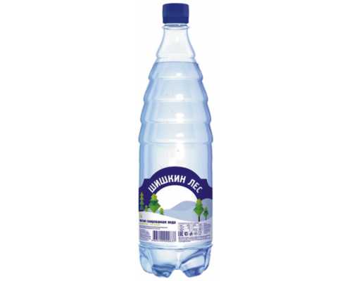 Питьевая минеральная вода  ШИШКИН ЛЕС газированная, 1 л