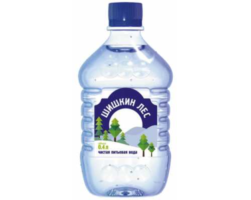 Питьевая минеральная вода  ШИШКИН ЛЕС негазированная, 0,4 л