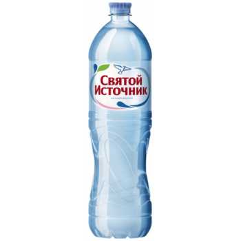 Питьевая минеральная вода СВЯТОЙ ИСТОЧНИК негазированная, 1,5 л, ПЭТ