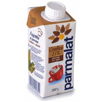 Сливки ультрапастеризованные PARMALAT 11%, 200 г