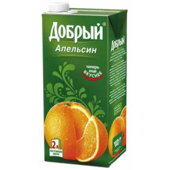 Сок ДОБРЫЙ апельсин, 2 л