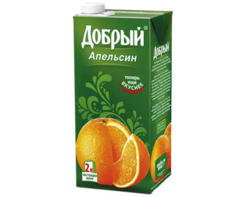 Сок ДОБРЫЙ апельсин, 2 л