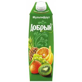 Сок ДОБРЫЙ мультифрукт, 0,95 л
