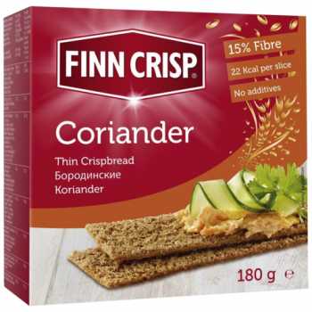 Сухарики FINN CRISP Coriander бородинские с кориандром, 180 г