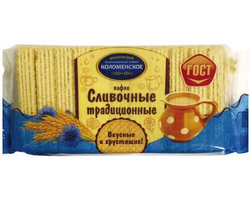 Вафли КОЛОМЕНСКИЕ сливочные, 220 г