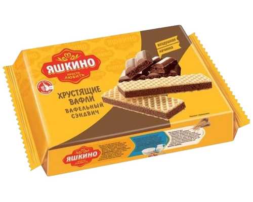 Вафли ЯШКИНО Вафильный сэндвич, 180 г