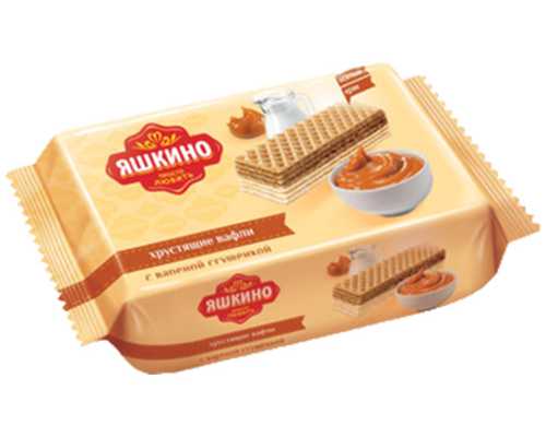 Вафли ЯШКИНО Вареная сгущенка, 200 г