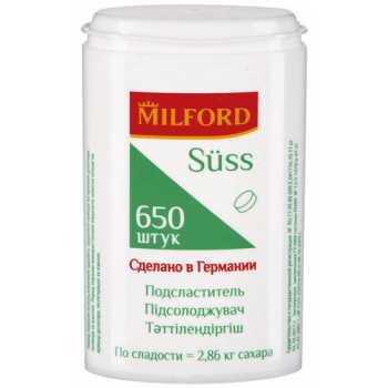 Заменитель сахара MILFORD Suss 650 таблеток