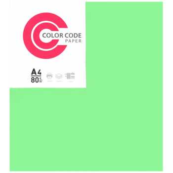 Цветная бумага Color Code Интенсив, зеленый, А4, 50 листов