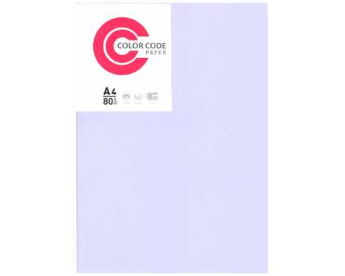 Цветная бумага Color Code Пастель, фиолетовый, А4, 50 листов