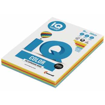 Цветная бумага IQ Color "Mixed" intensive, А4, 80г/м², 250 листов