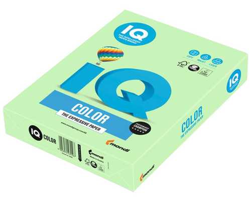 Цветная бумага IQ Color "Pale" средне-зеленый MG28, А4, 160г/м², 250 листов