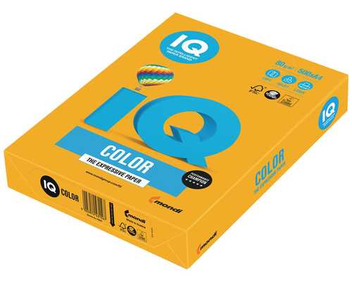 Цветная бумага IQ Color "Trend" старое золото AG10, А4, 80г/м², 500 листов