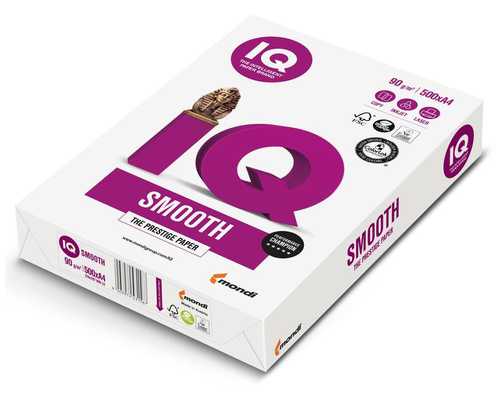Бумага IQ Smooth А4, 90 г/м², 500 листов