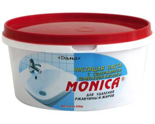 Чистящая паста МОНИКА 450 гр, с щавелевой кислотой