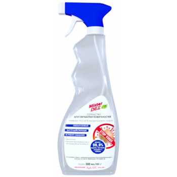 Дезинфицирующее средство MISTER DEZ Eco cleaning с изопропиловым спиртом , 500 мл, с дозатором