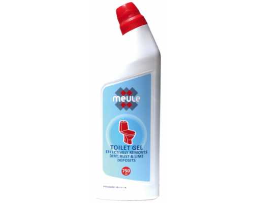 Средство для ухода за сантехникой MEULE Toilet Gel удаляет грязь, ржавчину известковый налет, 750 мл