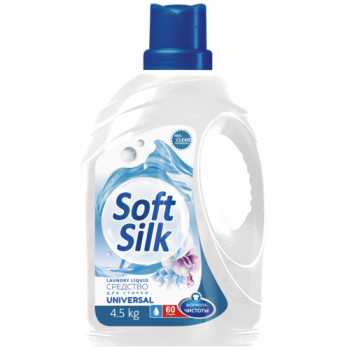 Стиральный порошок SOFT SILK жидкий универсальный, 4,5 л