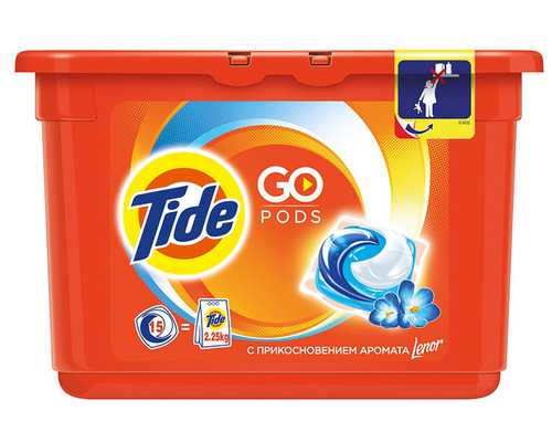 Стиральный порошок TIDE автомат, 15 капсул, 378 г