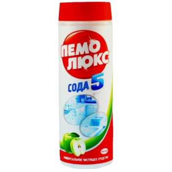 Универсальный чистящий порошок ПЕМОЛЮКС Сода 5 Яблоко, 480 г