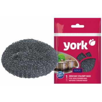 Мочалка для посуды YORK Мега металлическая, 1 шт/уп