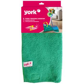 Тряпка для пола  YORK 50 х 60 см, двусторонняя с застежкой, микрофибра, 1шт/уп