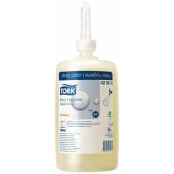Картридж с жидким мылом TORK S1 Premium, 1 л, улучшенное, прозрачный