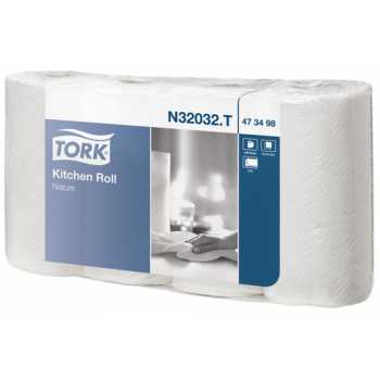 Рулонные бумажные полотенца TORK Рулонные бумажные полотенца TORK(Lotus Kitchen), белые, 2 слоя, 4 рулона