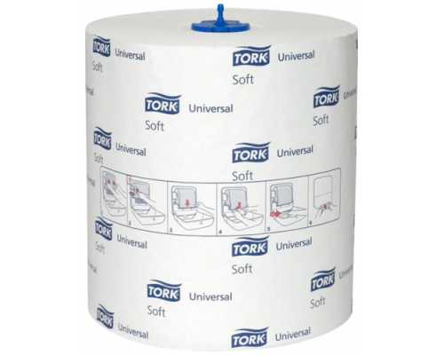 Бумажные полотенца в рулонах TORK H1 Universal Бумажные полотенца в рулонах TORK H1 Universal, 21 см х 280 м, однослойные, белые,6шт/уп, для держателей арт 80586, 82513,82514, 84155