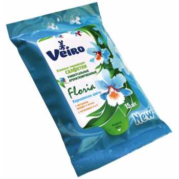 Салфетки влажные LINIA VEIRO Королевские цветы