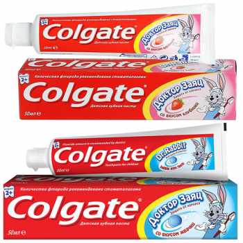Зубная паста COLGATE Доктор Заяц детская 50 мл