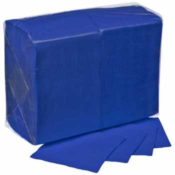 Салфетки Big Pack LISTA 24x24, синие, однослойные, 400 шт/уп