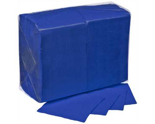 Салфетки Big Pack LISTA 24x24, синие, однослойные, 400 шт/уп