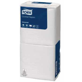 Салфетки Big Pack TORK Universal 24x24 см, белые, однослойные, 200 шт/уп