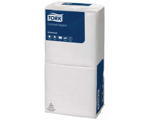 Салфетки Big Pack TORK Universal 24x24 см, белые, однослойные, 200 шт/уп