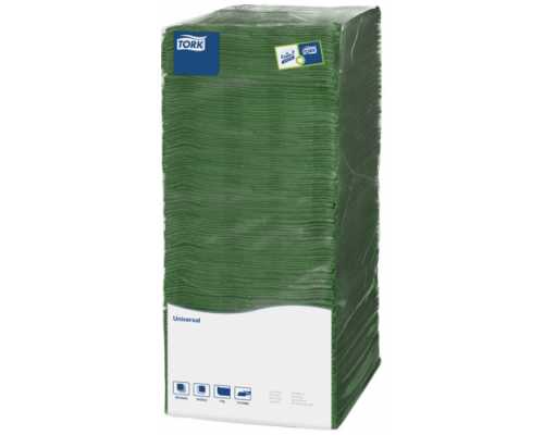 Салфетки Big Pack TORK Universal 25x25 см, зеленые, однослойные, 500 шт/уп