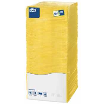 Салфетки Big Pack TORK Universal 25x25 см, желтые, однослойные, 500 шт/уп